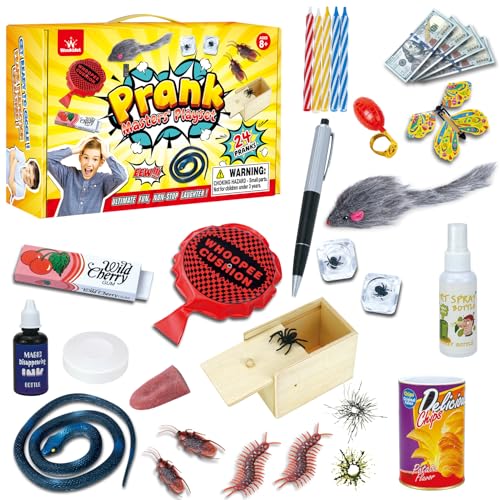 wookidel Prank Stuff - 35 Pranks for Kids & Adults, April Fools, Halloween, Christmas & Birthdays - Image 1