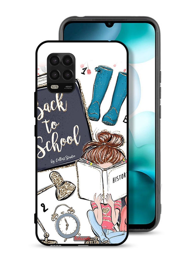 Tolwak Xiaomi Mi 10 Lite 5G Protective Case Cover Back To School Girl Reading History - Image 1