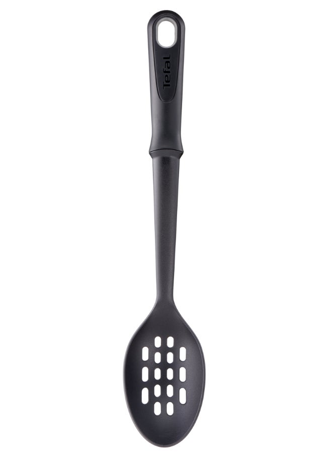 TEFAL Comfort Slotted Spoon | Kitcken Tool | High-Heat Resistance | Scratch-Free for Cookware | Dishwasher-Safe | Ergonomic Design | Black | Plastic | 2 Years Warranty | K1291014 Black - Image 3