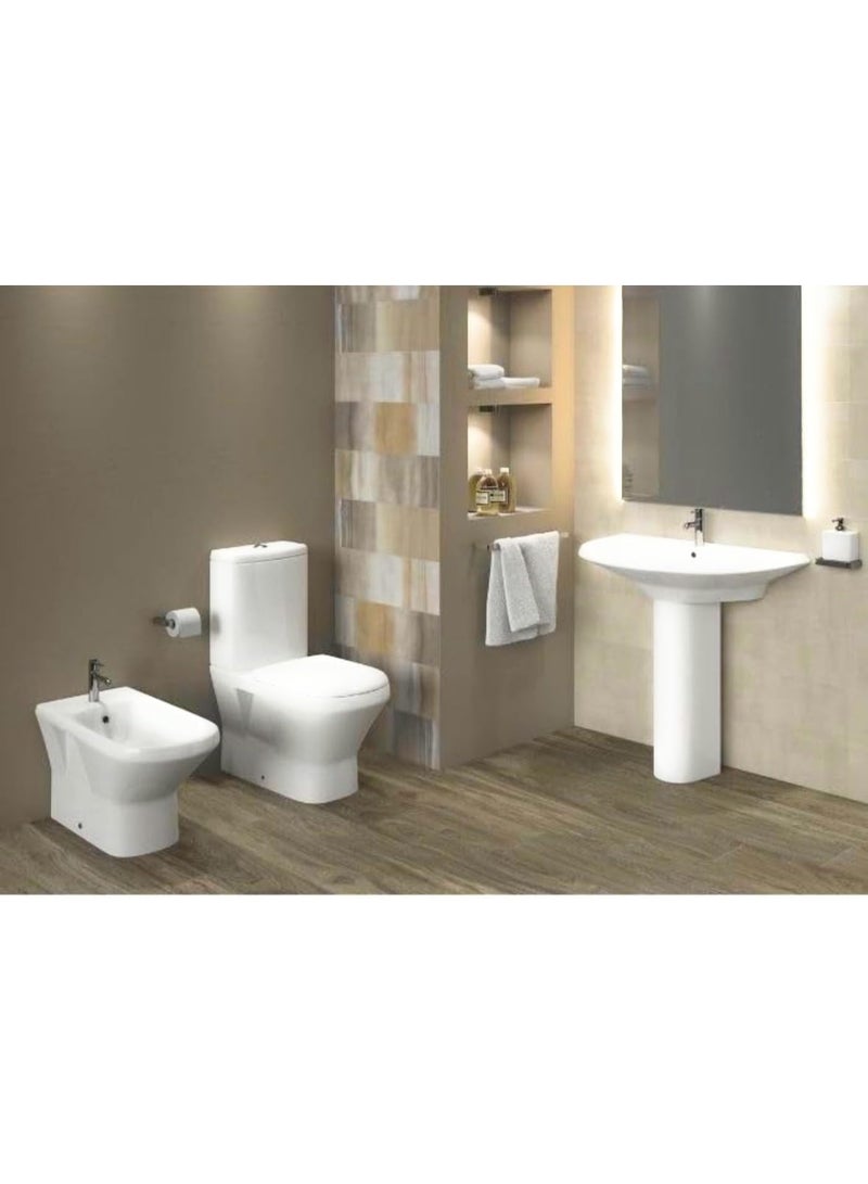 جالا غطاء مقعد المرحاض من جالا، مقاعد مراحيض سهلة الفك والتركيب، مقاعد مراحيض متينة مضادة للبكتيريا مع مفصلات قابلة للتعديل من الفولاذ المقاوم للصدأ، غطاء مقعد مرحاض أبيض على شكل حرف D/U - Image 3