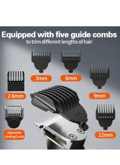SYOSI Beard Trimmer for Men Multifunctional Hair Trimmer Mens Electric Clipper Suitable for Mustache Body Nose Ear Facial Trimmers  - Image 4