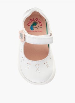 Pablosky Girls' Floral Applique Mary Jane Shoes with Hook and Loop Closure  - Image 4