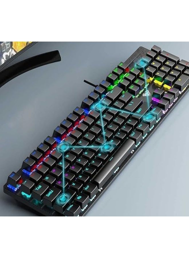 Mechanical Gaming Keyboard - High-Performance & Responsive Keys - Durable Design for PC Gaming and Daily Use - Image 2