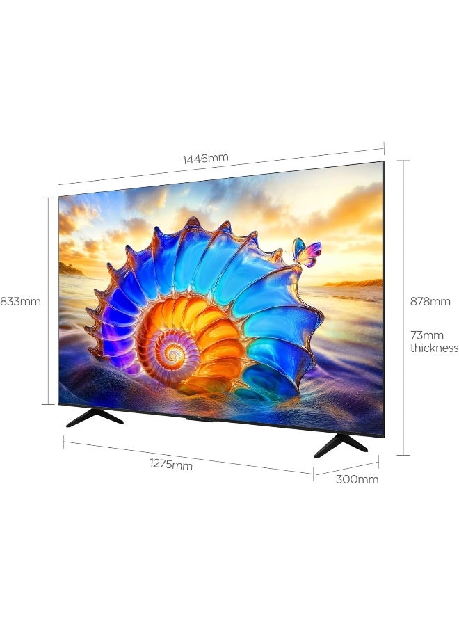TCL 65P61L 65 Inch Smart TV - 4K UHD HDR with Google TV (2026 Model) 65P61L black - Image 3