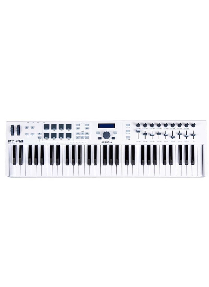 Arturia - Arturia KeyLab Essential mk3 61-key Keyboard Controller - White - Image 1