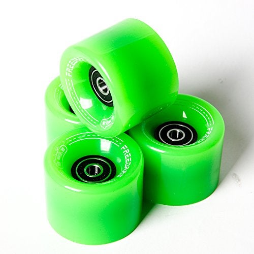 FREEDARE Skateboard Wheels 60mm 83a with Bearings and Spacers Cruiser Wheels (Green,Pack of 4) - Image 4