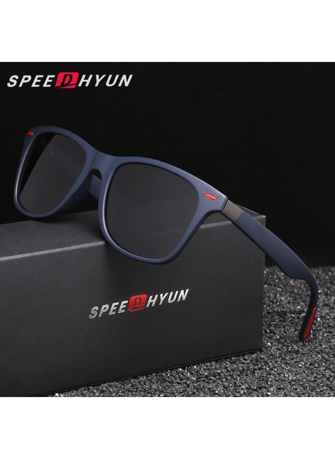 Generic - SPEEDHYUN Polarized Sunglasses Men /Women Sun Glasses Light Weight Male UV400 Travel Eyewear Gafas De Sol-Lenses Color:Bright Black - Image 1