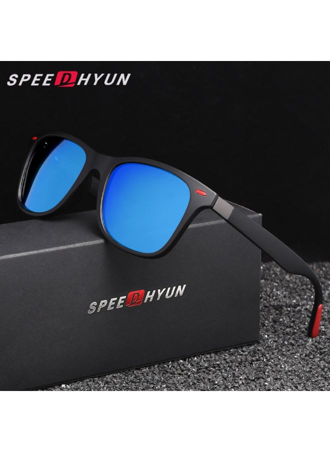 Generic - SPEEDHYUN Polarized Sunglasses Men /Women Sun Glasses Light Weight Male UV400 Travel Eyewear Gafas De Sol-Lenses Color:Bright Black - Image 1