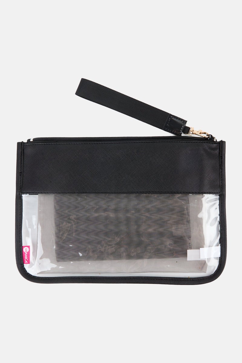 Miamica 3 Pieces Organizing Pouches, Black  - Image 2