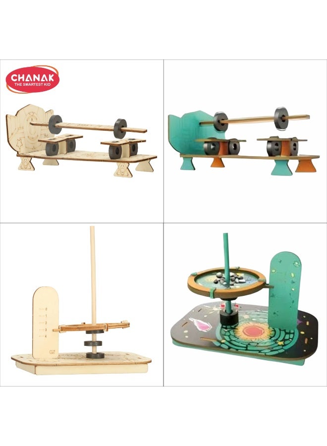 Chanak 4 In 1 Steam Magnet Exploration Kit Diy Science Toy Teaching Kids Magnetic Force, Energy & Motion Through Fun Experiments. Perfect Stem Learning Kit For Boys & Girls - Image 5