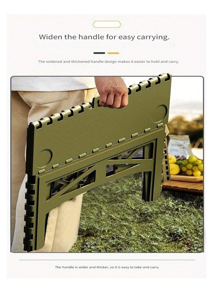 ALMUFARREJ - Multifunctional lightweight folding plastic table and chair set suitable for camping, picnics, friends dinner. - Image 1