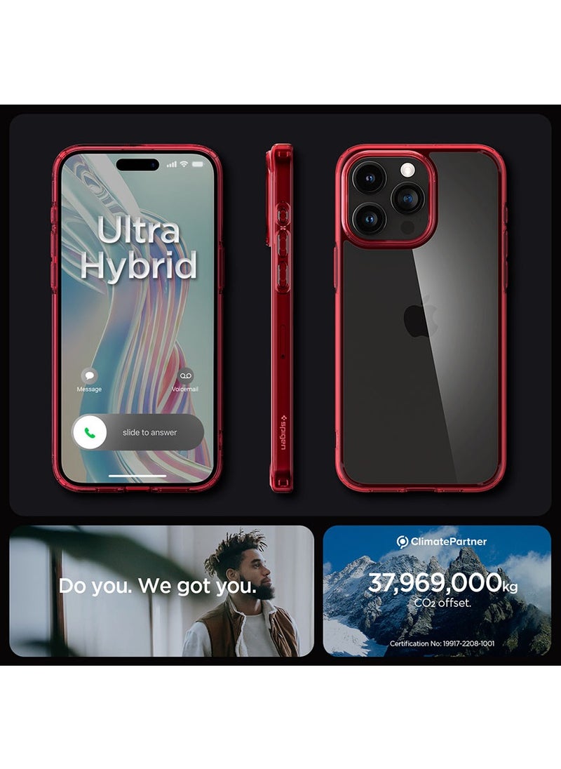 Ultra Hybrid for iPhone 15 PRO Case Cover - Deep Red