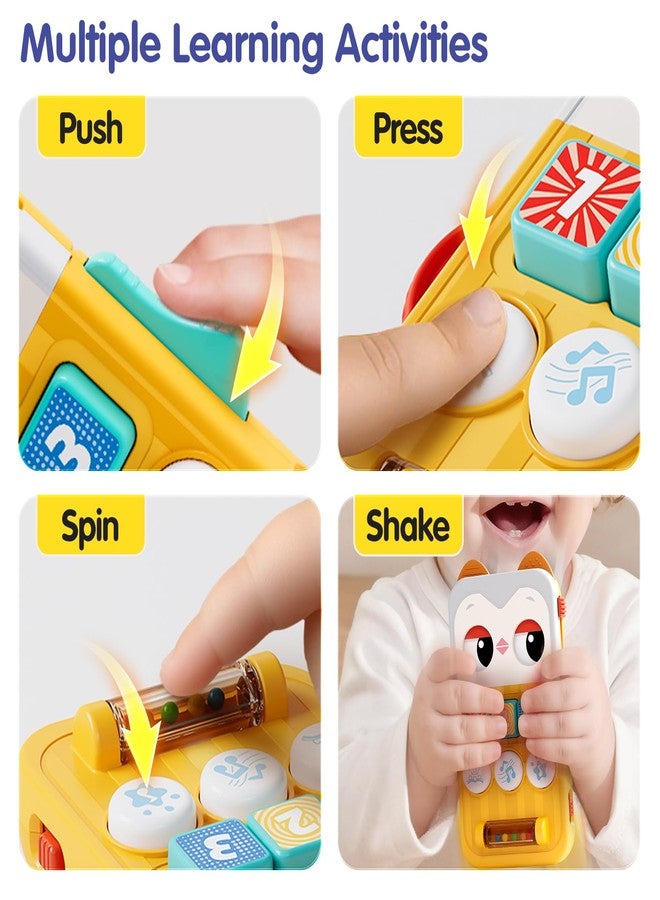 هولا ألعاب هولا للأطفال من عمر سنة واحدة، ألعاب هاتف على شكل بومة للأطفال من عمر 6 إلى 12 شهرًا، لعبة موسيقية تعليمية/مهدئة للأطفال مع تهويدات، لعبة حسية لتنمية المهارات الحركية الدقيقة أثناء السفر، هدايا مثالية لسلال عيد الفصح - Image 3