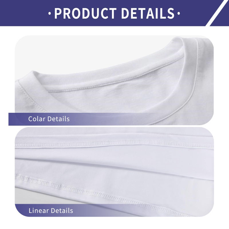 METFUIN 4 Pack Women's Polyester Blank Sublimation Crop T-Shirts, Crop Tops for Women for Sublimation Tie Dye Heat Press (Small, White) - Image 3