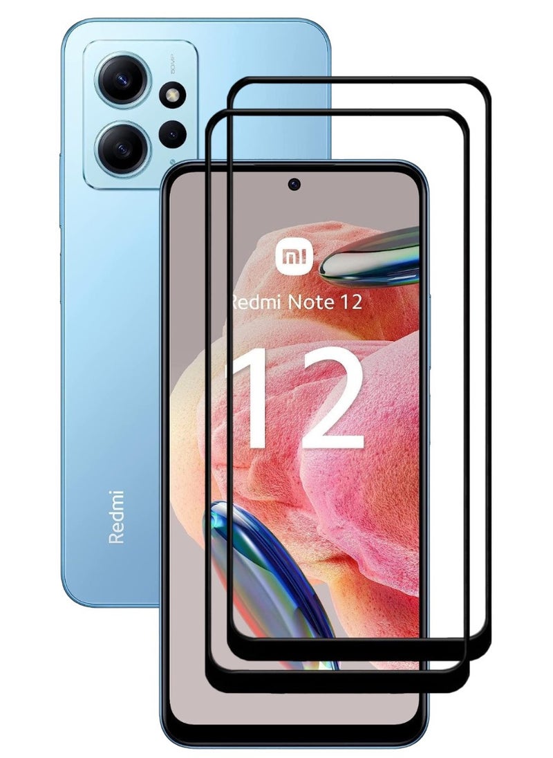 ACLIX 2 Pieces Antistatic ESD Dustproof Premium Quality High Definition Tempered Glass Screen Protector Designed For Xiaomi Redmi Note 12 4G - Image 1