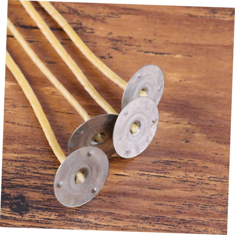 100pcs Organic Beeswax Candle Wicks Twine Pre-Waxed Low Smoke for Candle Making Pure and Natural Material for DIY Projects - Image 3