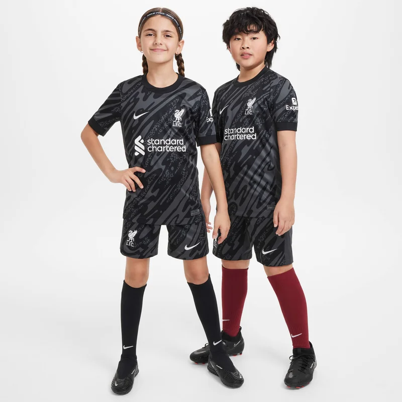Nike Kids' Liverpool F.C. Stadium Goalkeeper Dri-FIT Football Replica Shirt
