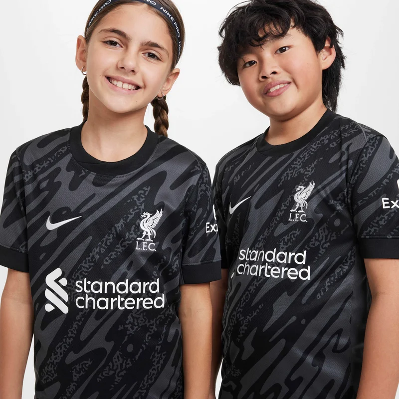 Nike Kids' Liverpool F.C. Stadium Goalkeeper Dri-FIT Football Replica Shirt