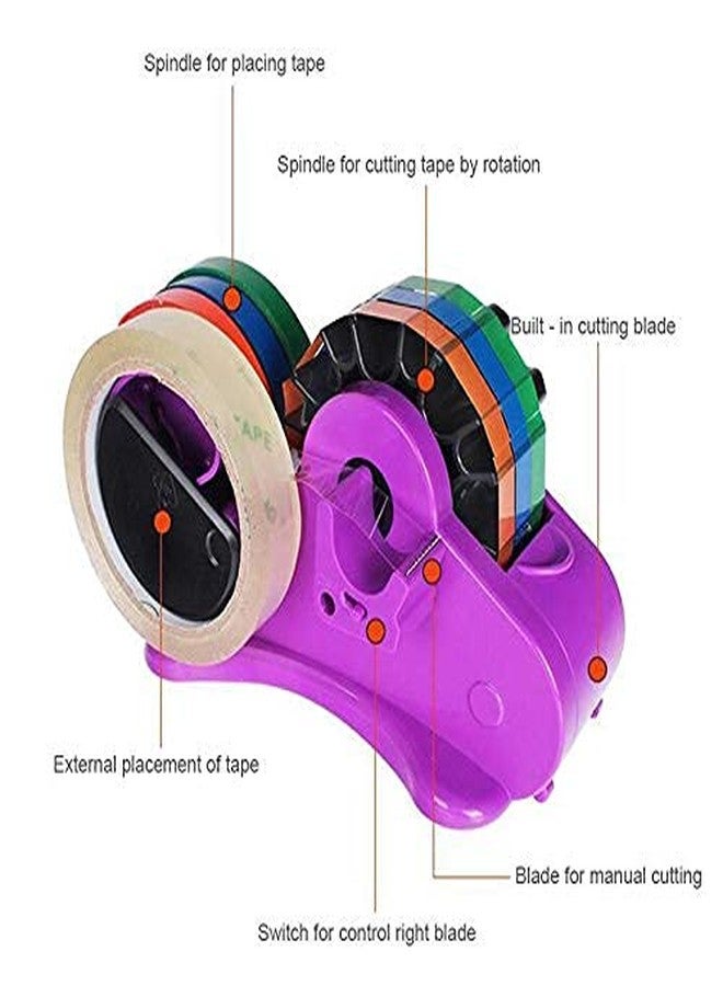 موتيكس موزع وقاطع شريط لاصق Motex MTX-03 Prime - تصميم أبيض متين، مثالي لتغليف الهدايا والأعمال الفنية والحرفية وغيرها في المنزل والمدرسة والمكتب والمتاجر. - صنع في كوريا - Image 3