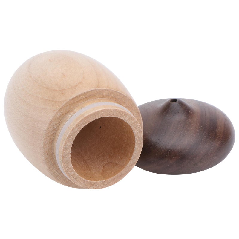 Walnut Wood Toothpick Holder Dispenser 5cm Diameter 8cm Height Kitchen Dining Table Storage - Image 2