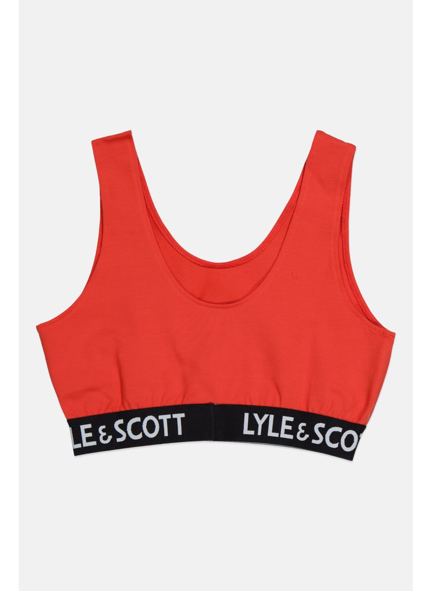 Lyle & Scott Women Non Padded Bralette, Red  - Image 2