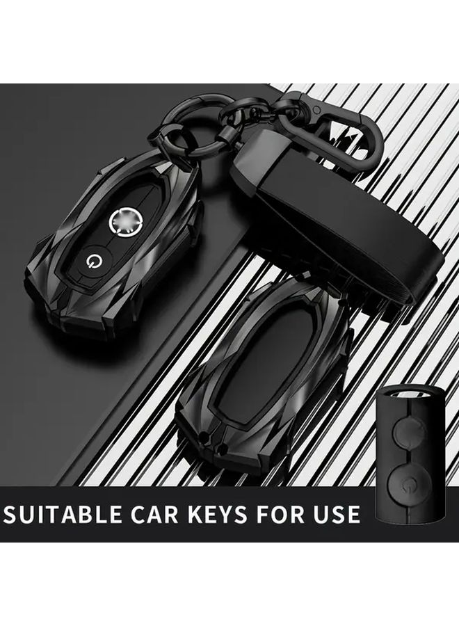 Zinc Alloy Key Cover Type A Durable Metal Protection Case For Yamaha Nmax155 With Ergonomic Grip Scratch Resistant Design Secure Locking Mechanism Compatible With XMAX300 Motorcycle And Car Keys Sleek Metallic Finish Scratch Resistant Material Car Key Case Motorcycle Key Cover Key Fob Cover Keychain - Image 1