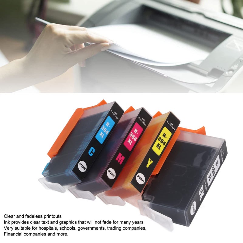 Compatible Ink Cartridge BK C M Y 4 Colors For Photosmart B8550 B8553 B8558 C6380 C6383 Printers - Image 5