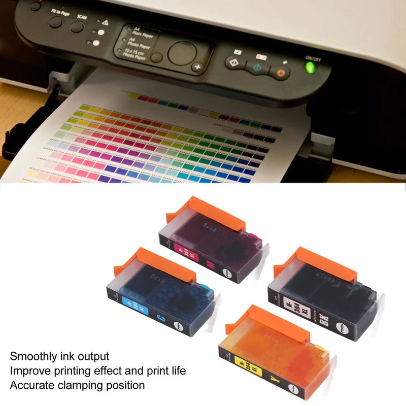 Compatible Ink Cartridge BK C M Y 4 Colors For Photosmart B8550 B8553 B8558 C6380 C6383 Printers - Image 4