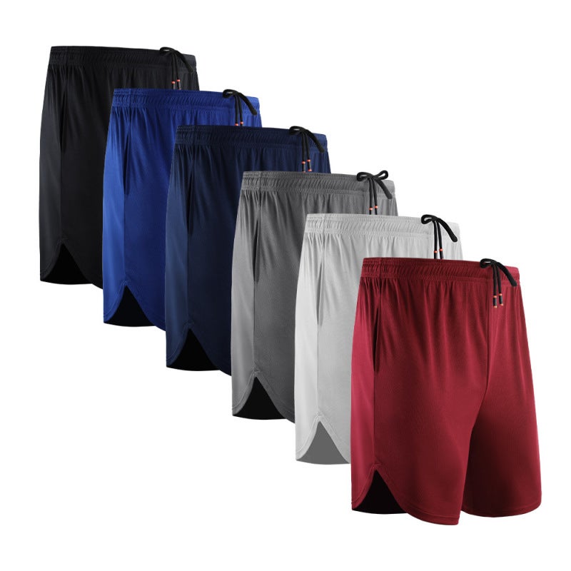 Workout Shorts: Medium Black Polyester Spandex Blend - Stretchy Breathable Quick-dry Bodycon Shorts With 2 In 1 Design Athletic Shorts For Gym Training Casual Activities - Image 3