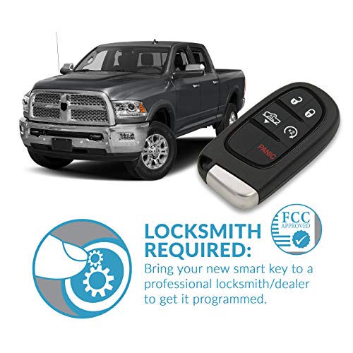 Keyless2Go Replacement for 5 Button Proximity Smart Key for RAM GQ4-54T 68159657 - Image 5
