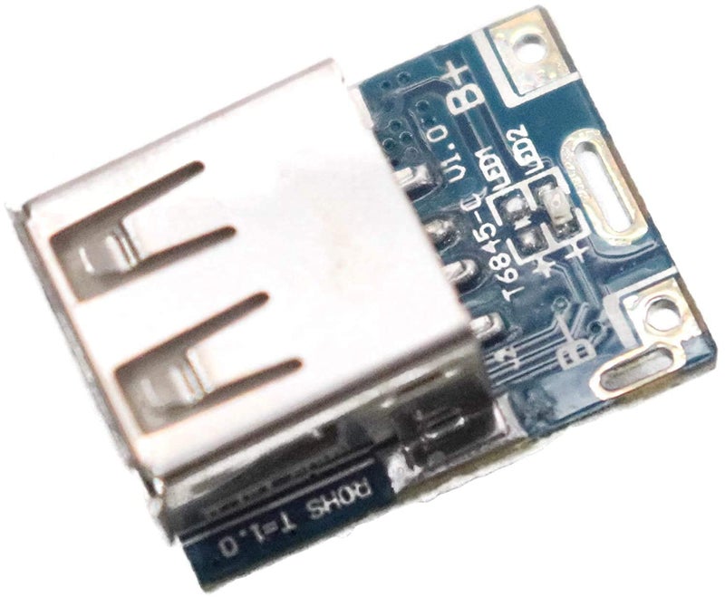 Electronicspices Electronic Spices 6V-100 MAH (70 x 70 x 03 mm) Mini Solar Panel Square Shape With 5V Boost Step Up Power Module Lithium Battery Charging Protection Board 134N3P - Image 4