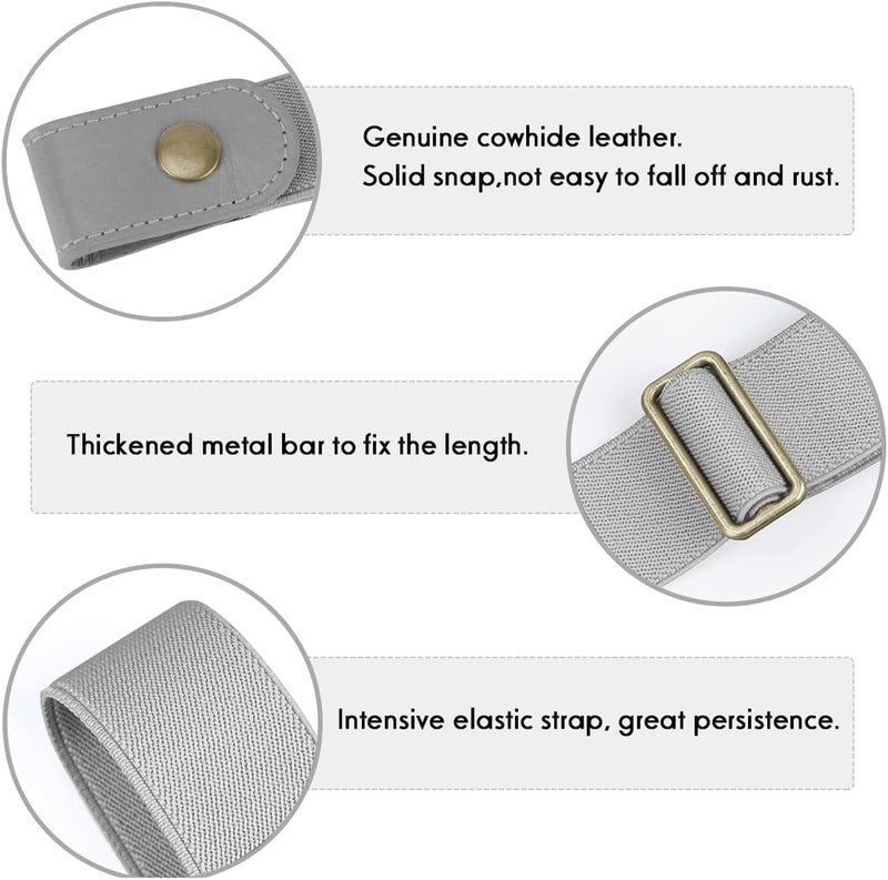 Werforu No Buckle Stretch Belt for Child Boys and Girls Buckle Free Kids Belt Up to 24 Inches - Image 3