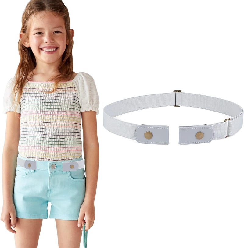 Werforu No Buckle Stretch Belt for Child Boys and Girls Buckle Free Kids Belt Up to 24 Inches - Image 1