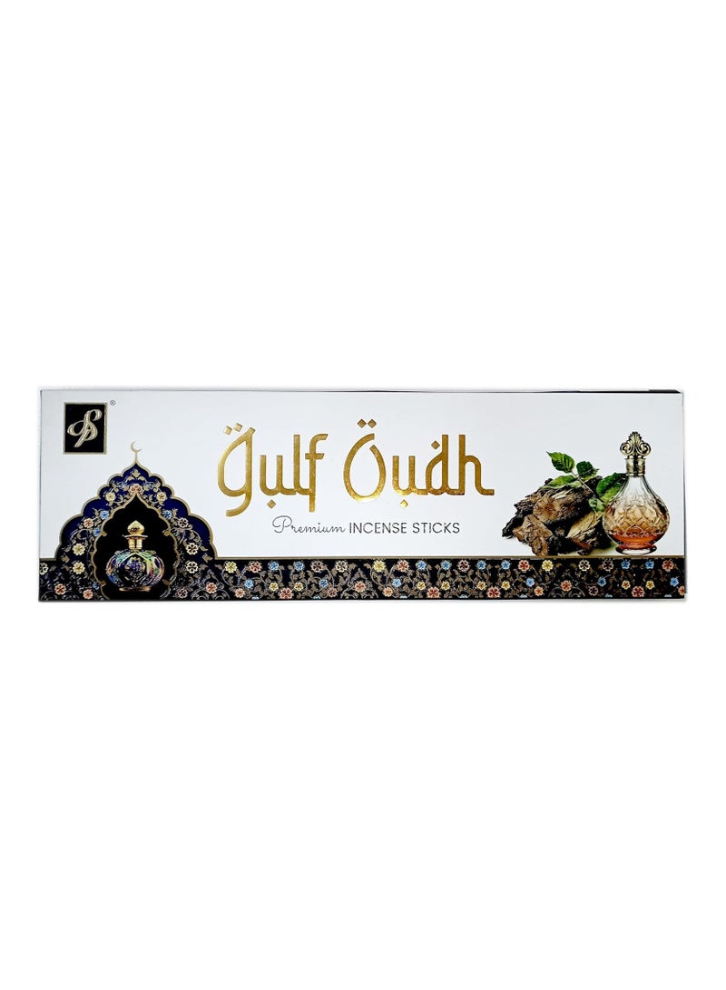 Premium Incense Sticks, Gulf Oudh, (Oud Fragrance) Aromatherapy, Agarbatti, Smoke burning, 45 minutes Lasting Relaxing Notes for Home, Office, Dinner Nights, Celebration events  - Image 1