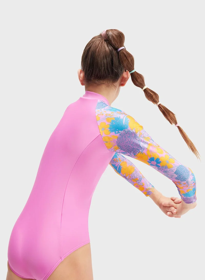 speedo Logo Swimsuit