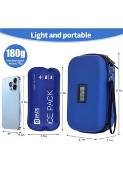 Badu 24h Insulin Cooler Travel Case TSA Approved Refrigerated Medicine Cooler for Travel w/Thermometer Temperature Display Diabetic Travel Case Bag w/2 Reusable Ice Packs for Daily Life Trip  - Image 5