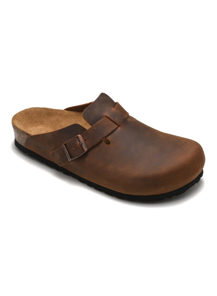 BIRKENSTOCK Boston Oiled Leather Clogs Unisex - Image 1