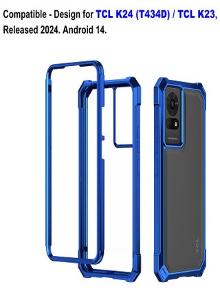 Ailiber Ailiber for TCL K24 T434D Clear Case, TCL 50 LE Phone Case with  Screen Protector, Dual Layer Shockproof Bumper, Clear Transparent Anti  Yellowing, Slim [Scratch-Resistant] Cover for TCL K23-Blue | Best