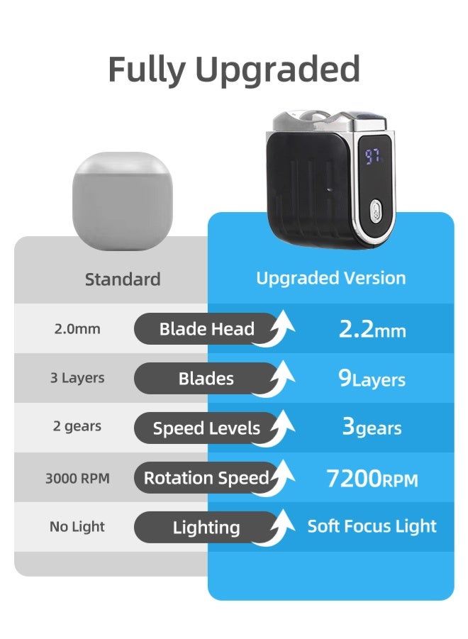 Zcheer 2-in-1 Electric Nail Clippers, Nail Trimmer With LED Light, Baby Nail Clippers, USB Rechargeable, Wide 2.2mm Blade for Thick Nails, 3-Speed Trimming  Grinding, For Baby, Elderly, Women, Men, Nail Debris Collector (Black) - Image 2