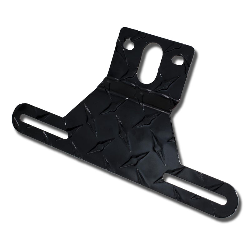 BFXM Universal Trailer License Plate Bracket Frame, License Plate Holder, Trailer Mount Plate Frame, License Plate Bracket for RV, Boat, Trailer Licence Tag Holder (Black) - Image 1