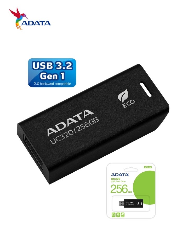 ADATA UC320 USB 3.2 Flash Drive | 256GB | Lightweight Capless | Fast Data Transfer  - Image 3