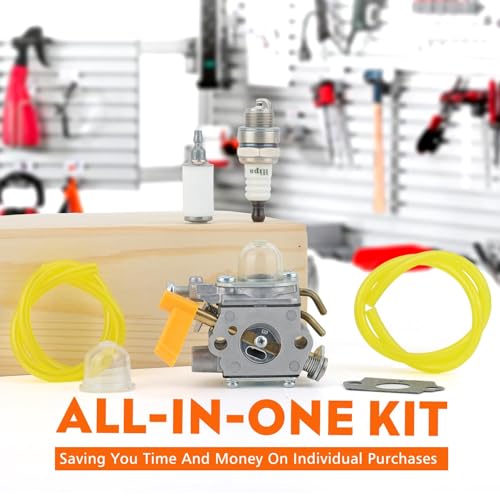 Hipa 308054043 CS26 SS26 Carburetor for Ryobi Homelite SS30 CS30 EX26 BC30 26cc TP30 SX135 25cc RY09050 TP26 30cc Trimmer Leaf Blower Replace 308054013 309368003 308054077 308054003 C1U-H60 - Image 3