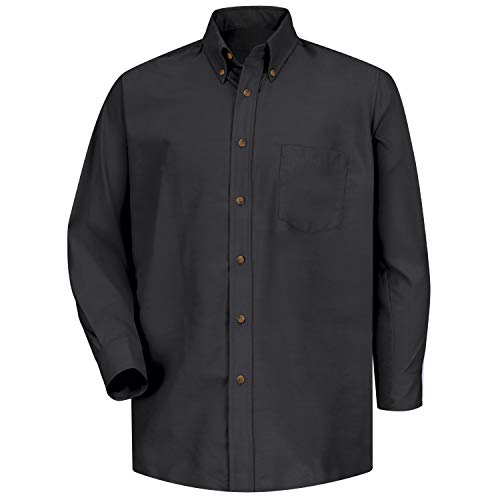 Red Kap Men's Poplin Dress Shirt, Black, 3X-Large/Tall - Image 2