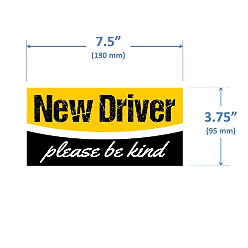 Crafted-Brand Student Driver Sticker | Easily Removable Just Like a Magnet but It Sticks Anywhere + Keep Your New Driver Safe with a Design That's Not Embarrassing - Image 5