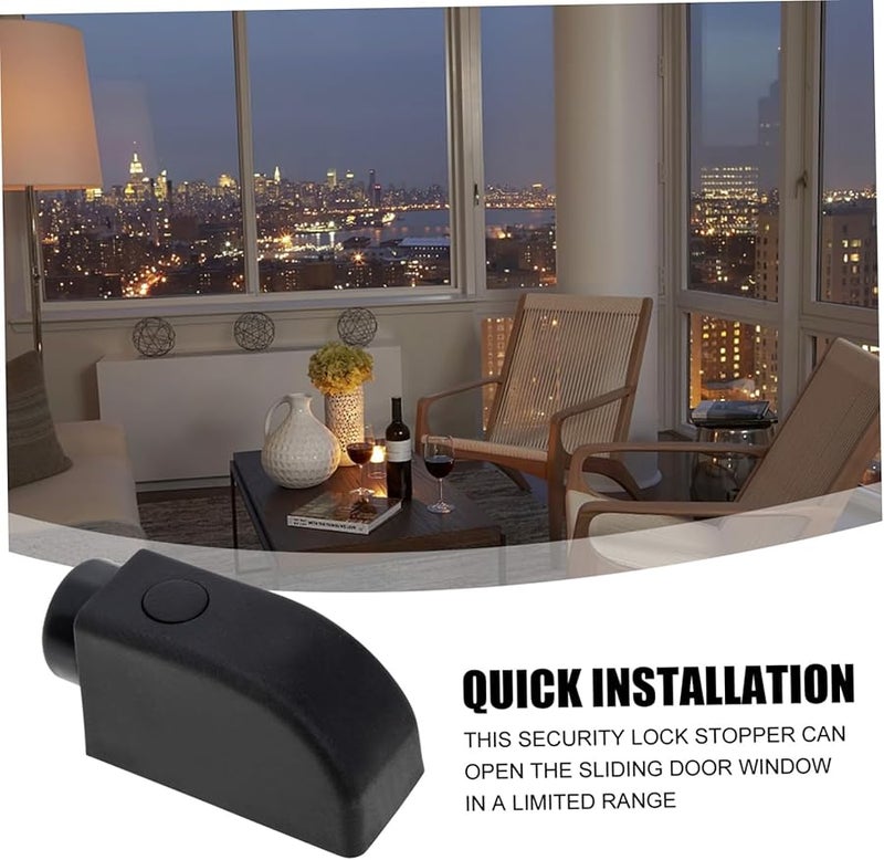 Artibetter 4 Pack Aluminum Sliding Window Lock Security Bar Childproof Sliding Door Stop - Image 5