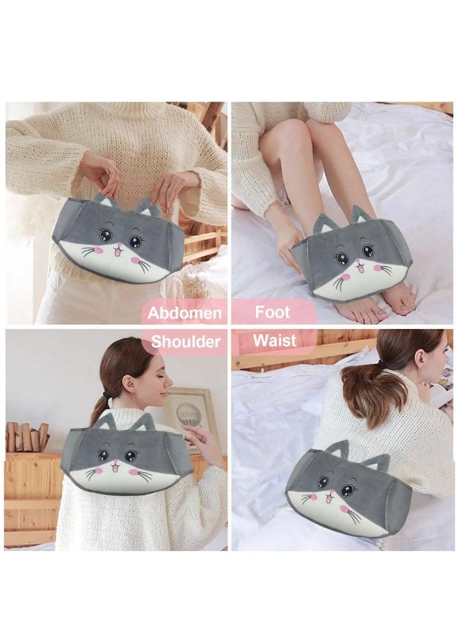Lifenpure Lifenpure 3 in 1 Hot Water Bag Warm Plush Soft Waist Cover With Belt For Pain Relief  - Image 3