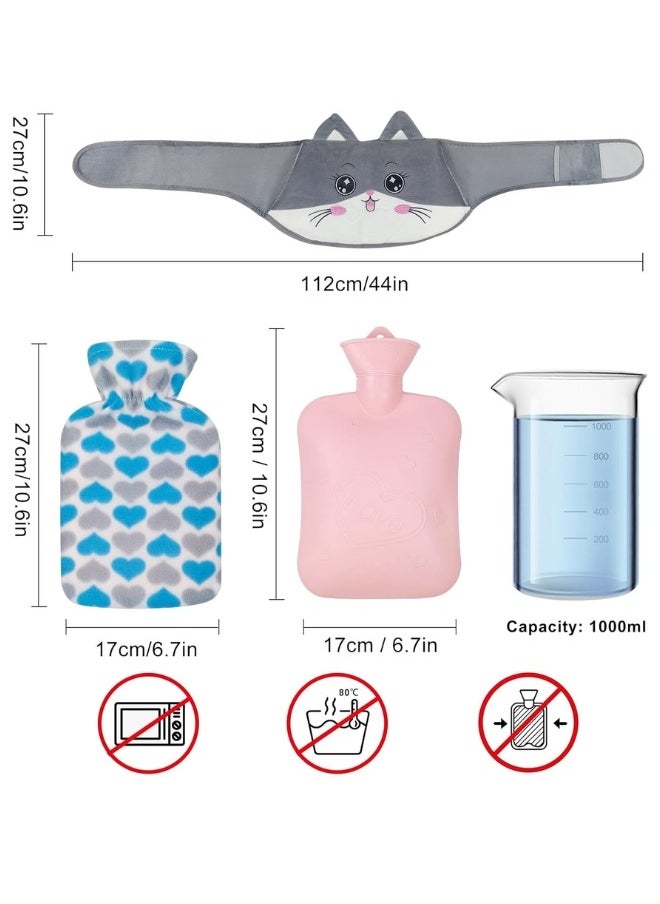 Lifenpure Lifenpure 3 in 1 Hot Water Bag Warm Plush Soft Waist Cover With Belt For Pain Relief  - Image 4