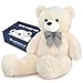 SNOWOLF Giant White Teddy Bear 47 Stuffed Animals Plush Toy 4 Feet Cute Life Size Big Soft Bear for Boy Girl Birthday Valentine Mothers Day 120 CM 5 LBs - Image 2