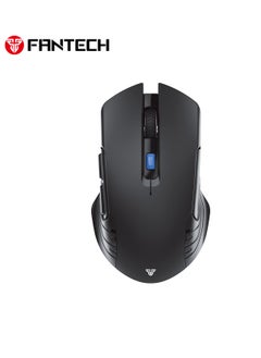 FANTECH Wireless Gaming Mouse – E500mAh Rechargeable Battery, 2000 DPI, 6 Buttons, 3M Silent Clicks | Long-Lasting & Ergonomic Design.Compatible with Computer PC MacBook Laptop Windows 11 10 macOS Linux  - Image 1