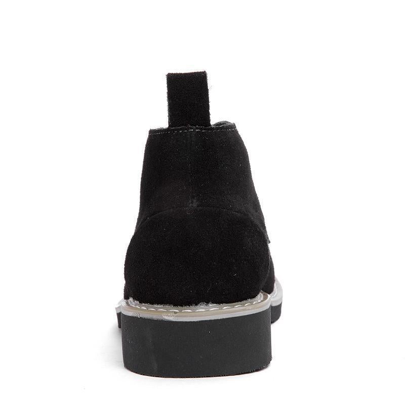 Stitching Leather Boots Fashion Plus Size Buckle Foot Boots Men'S British Business Dress Men'S Boots - Image 3